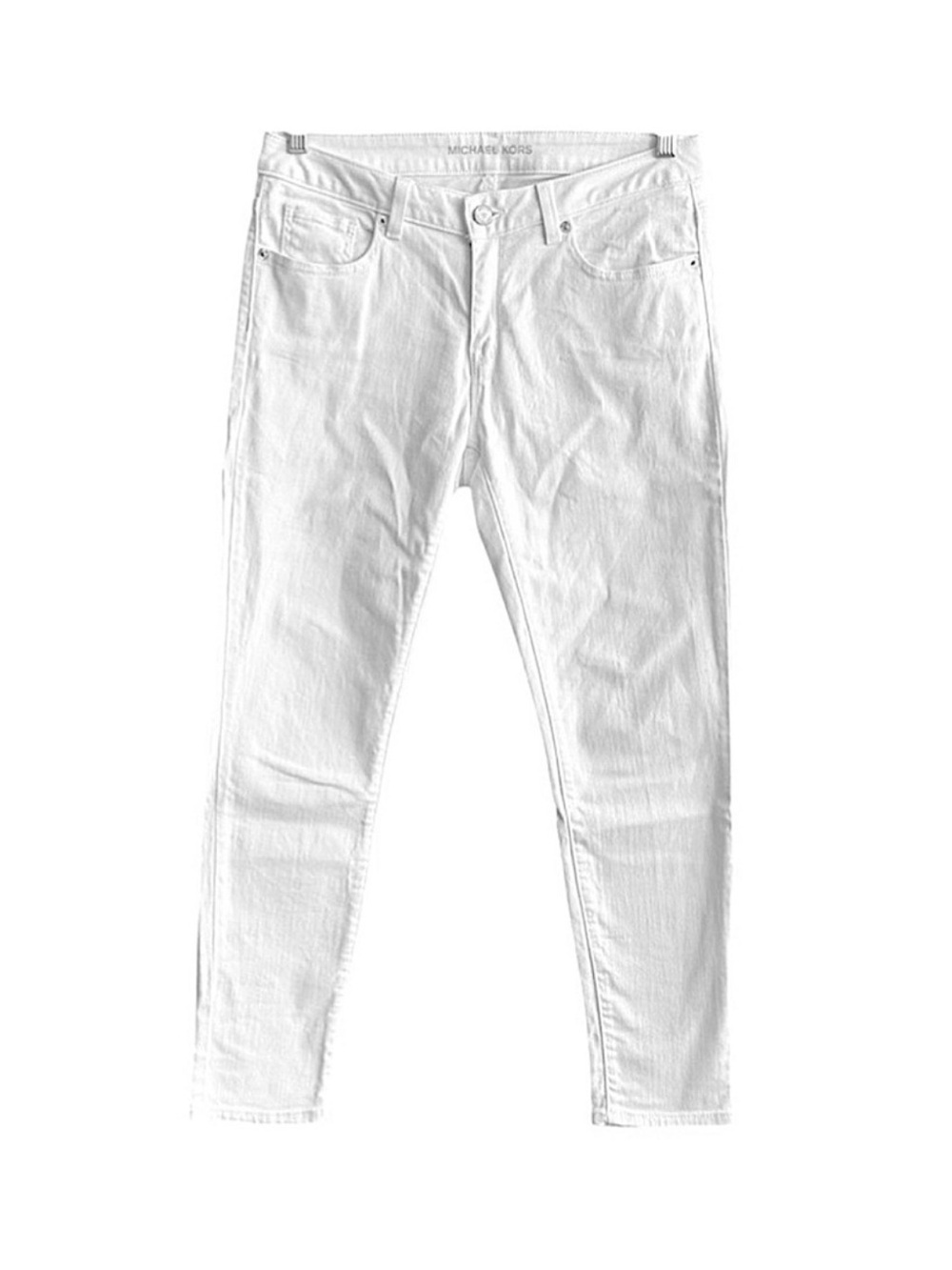 Michael Kors Ankle Length Jeans Classic Style Denim White Size 6